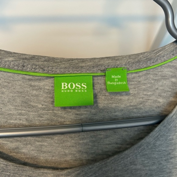 Hugo Boss Heather Gray Short Sleeve Tee - Picture 2 of 5